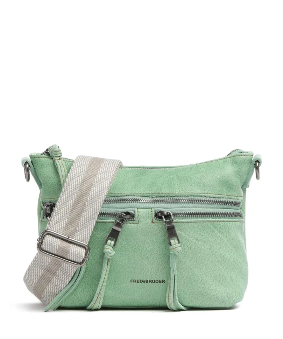 Dear Crossbody bag grained leather green