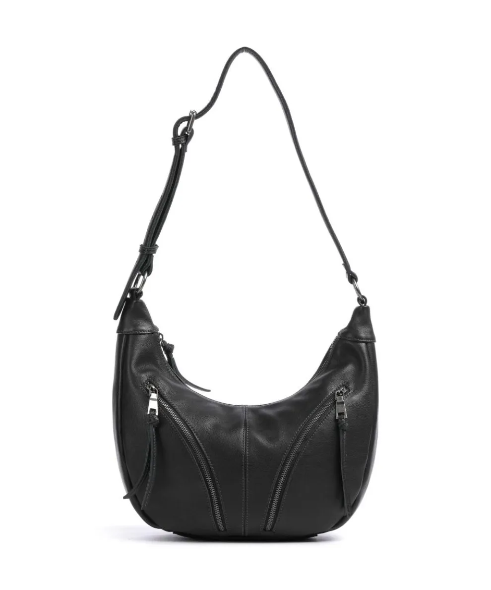 Dear Hobo bag grained leather black