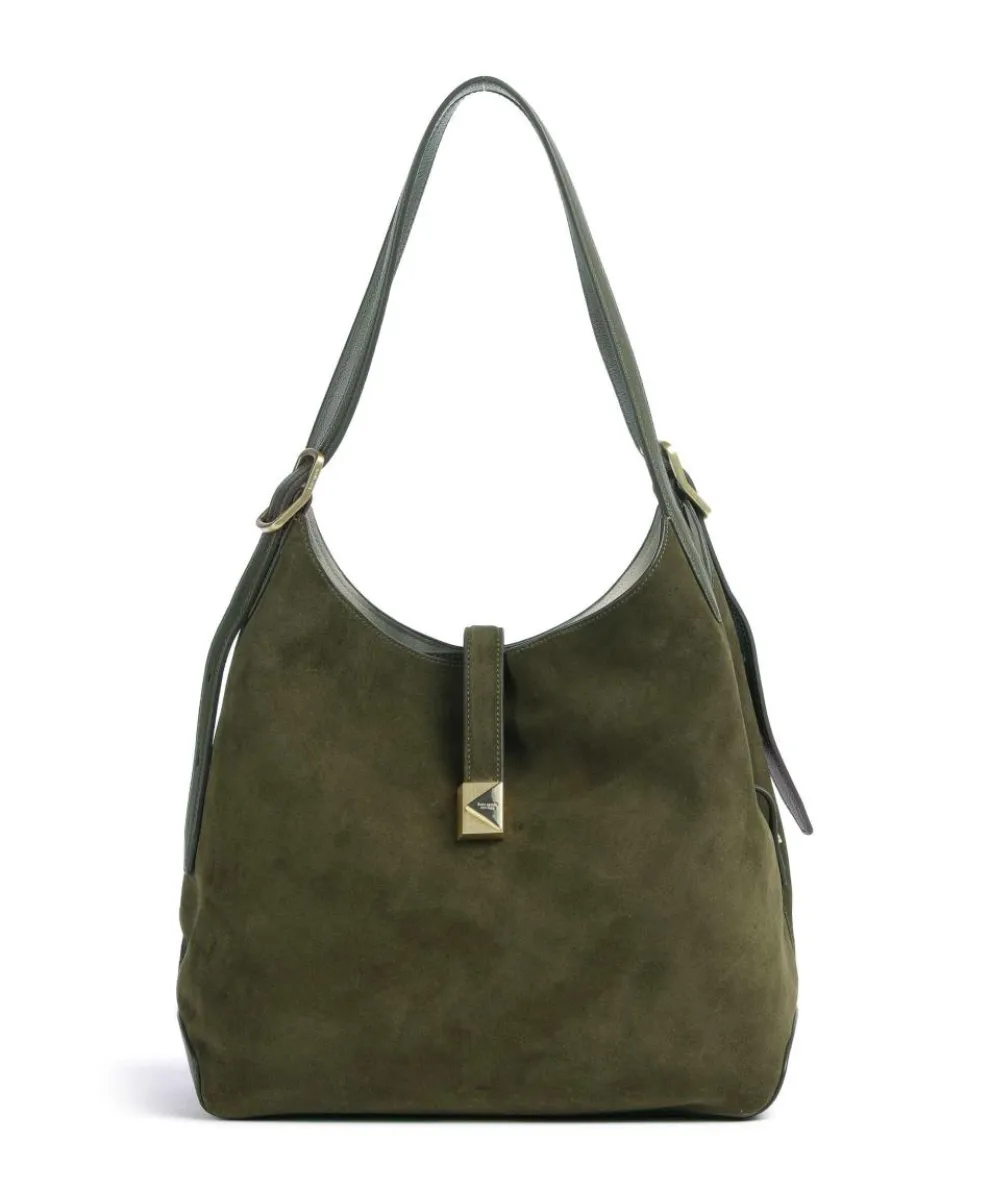 Deco Hobo bag brushed cow leather dark brown