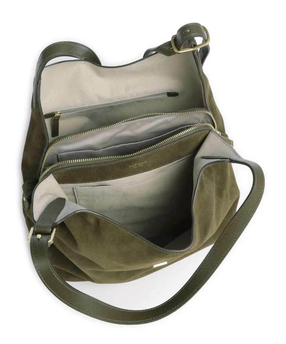 Deco Hobo bag brushed cow leather dark brown