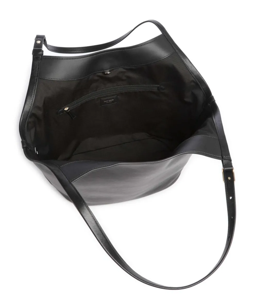 Deco Hobo bag fine grain leather black