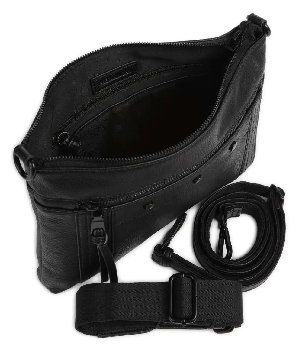 Deep Dark Shoulder bag imitation leather black