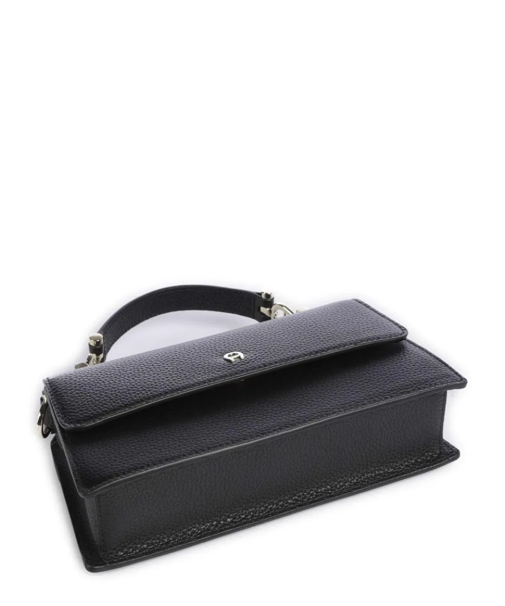 Delia S Crossbody bag grained cow leather black