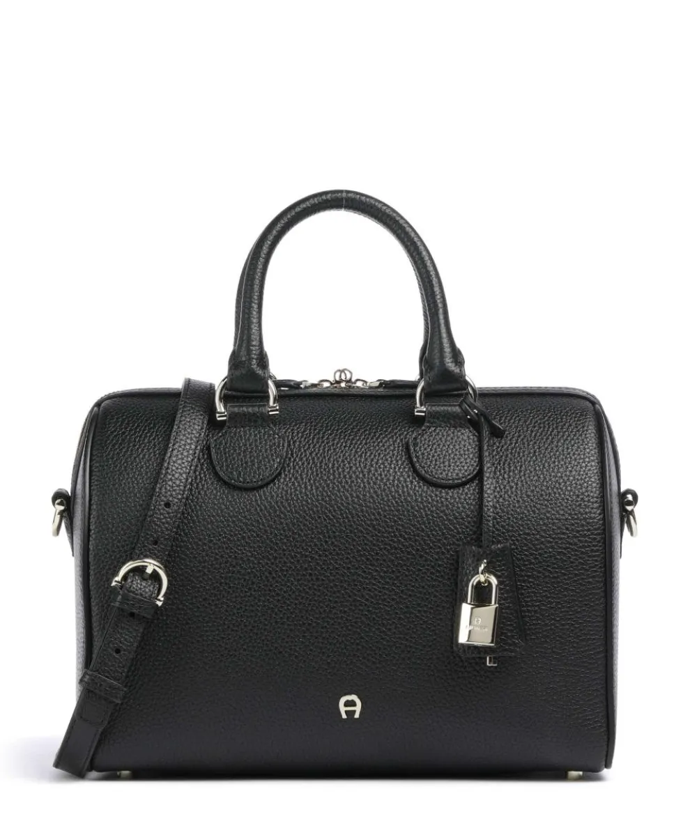Delia S Handbag grained cow leather black