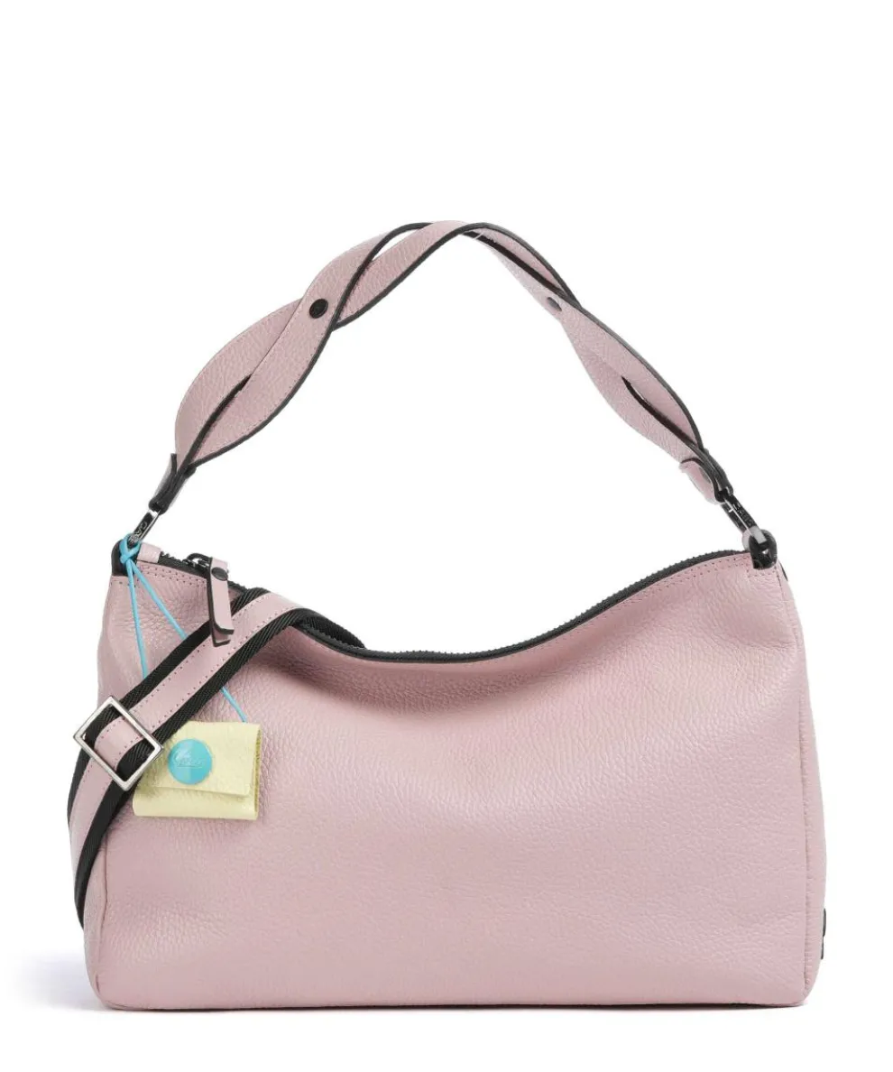 Delos Calliope Hobo bag grained calfskin rose