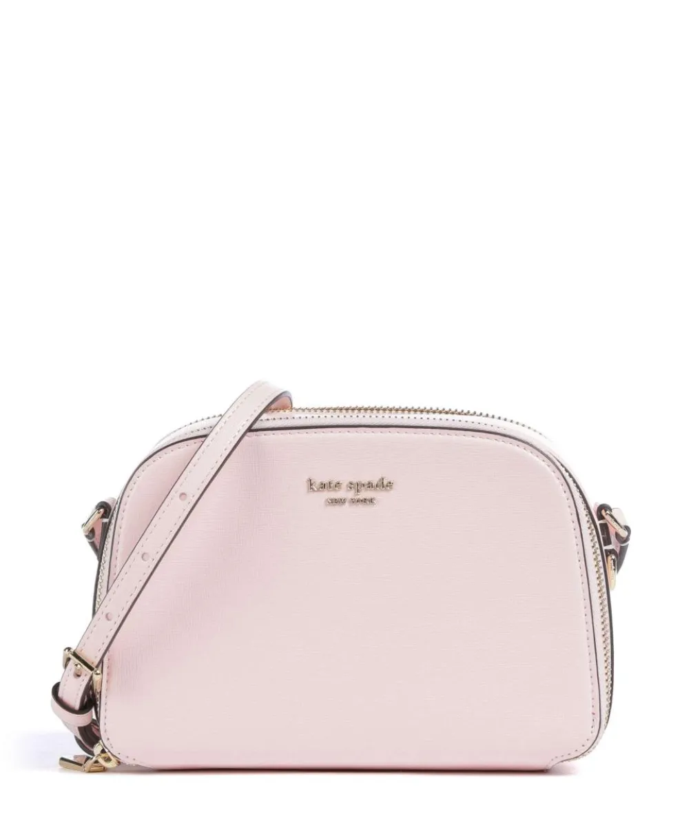 Devin Crossbody bag saffiano cow leather rose