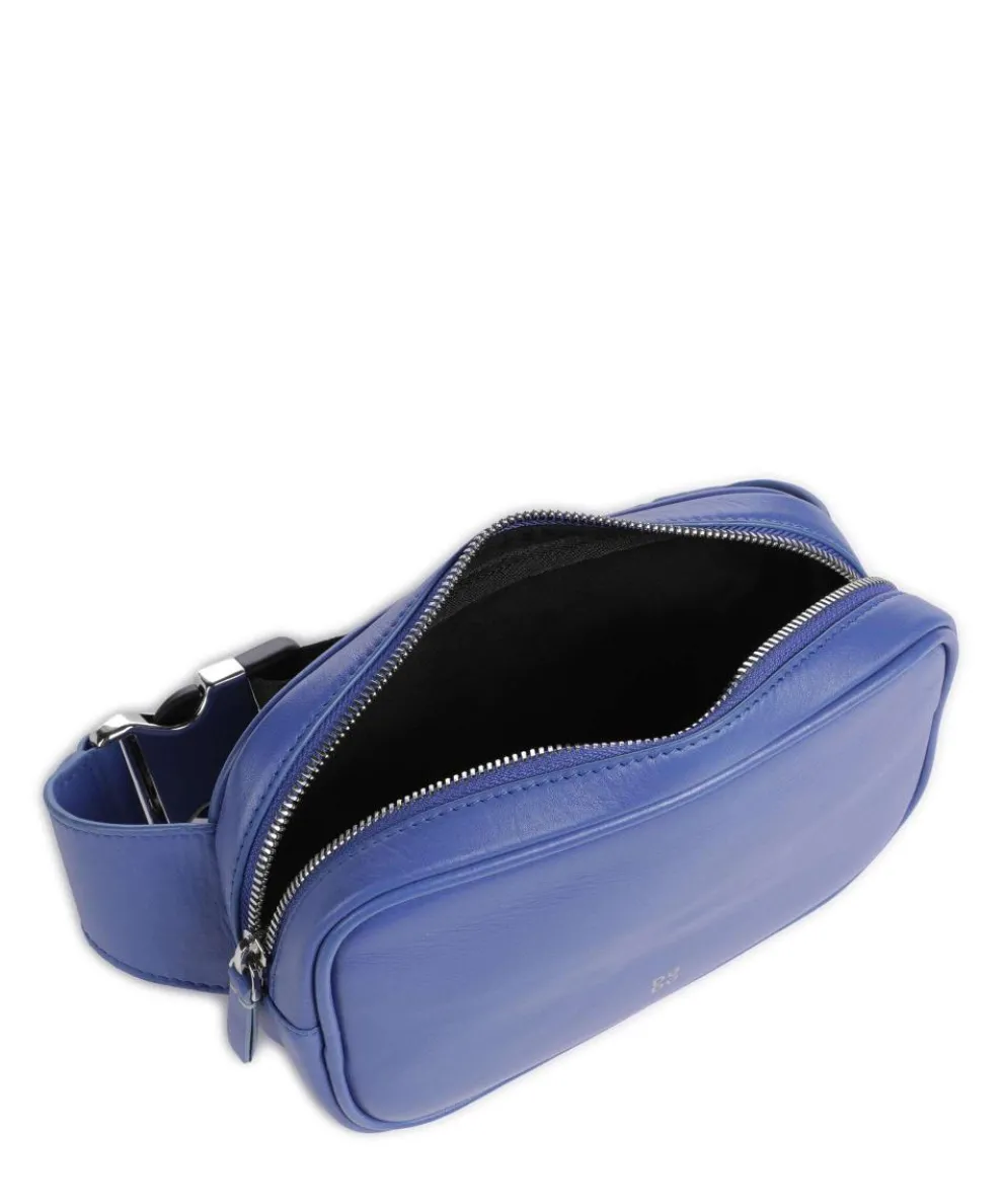 Devon Fanny pack fine grain leather blue