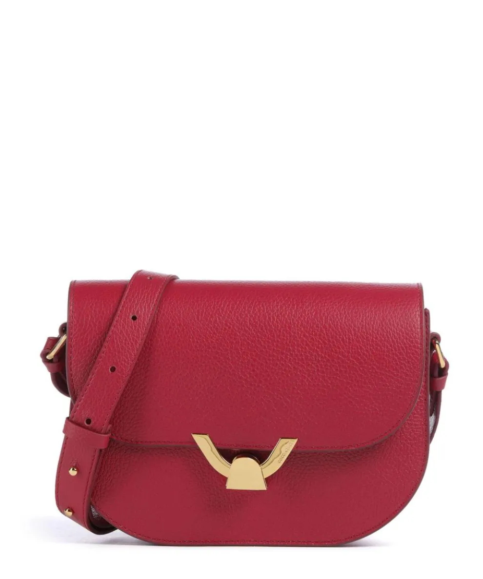 Dew Crossbody bag grained leather red
