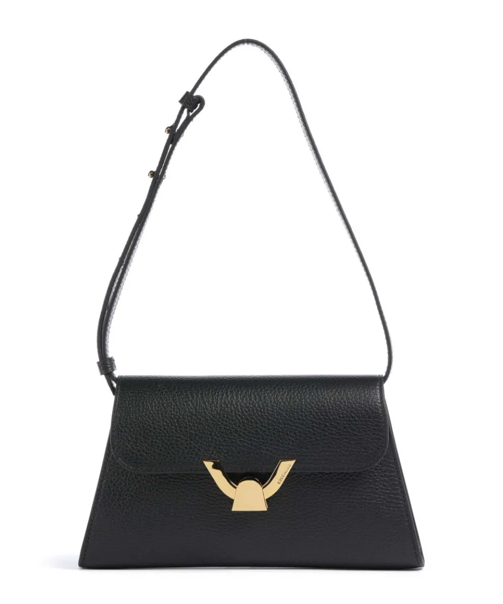 Dew Shoulder bag grained cow leather black