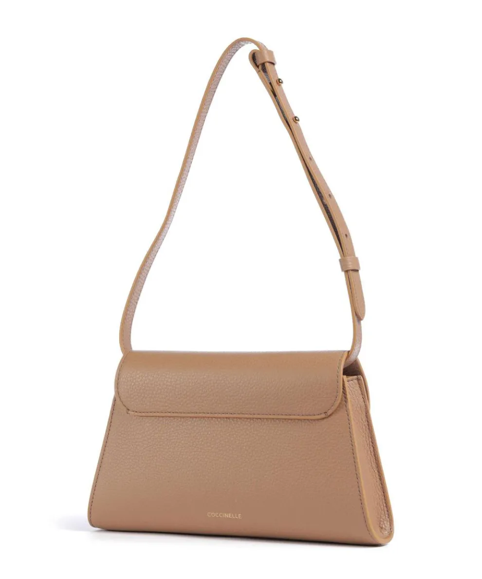 Dew Shoulder bag grained cow leather light brown