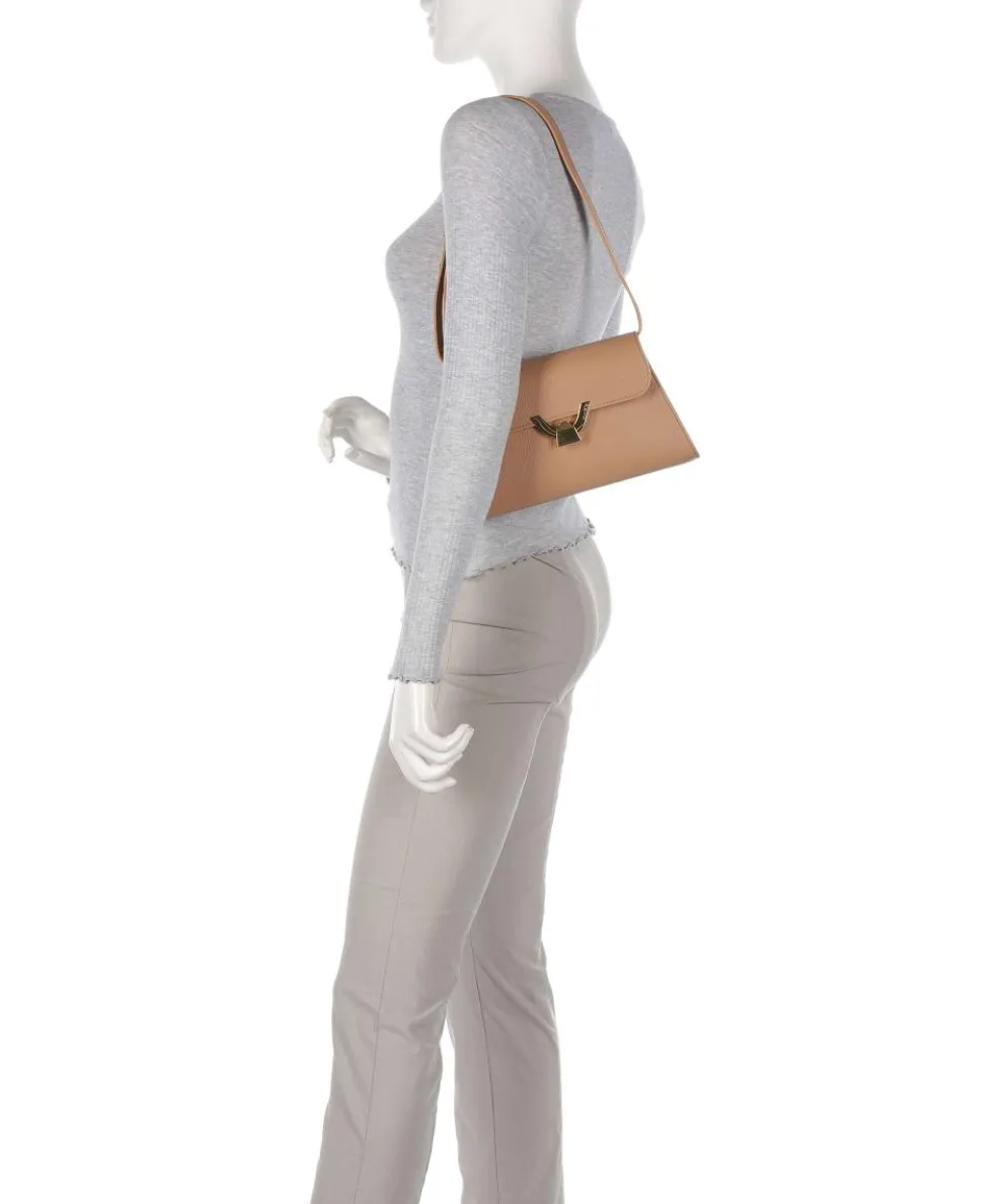 Dew Shoulder bag grained cow leather light brown