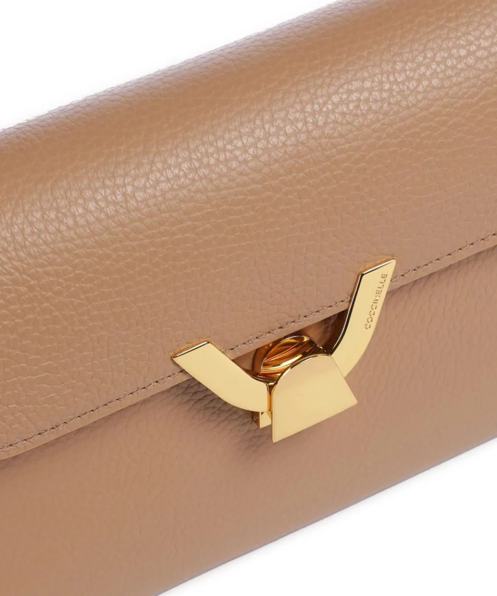 Dew Shoulder bag grained cow leather light brown