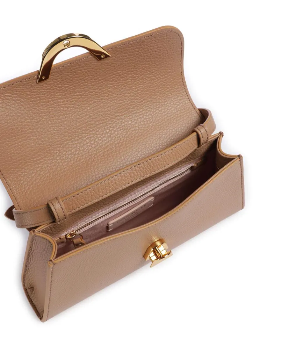 Dew Shoulder bag grained cow leather light brown