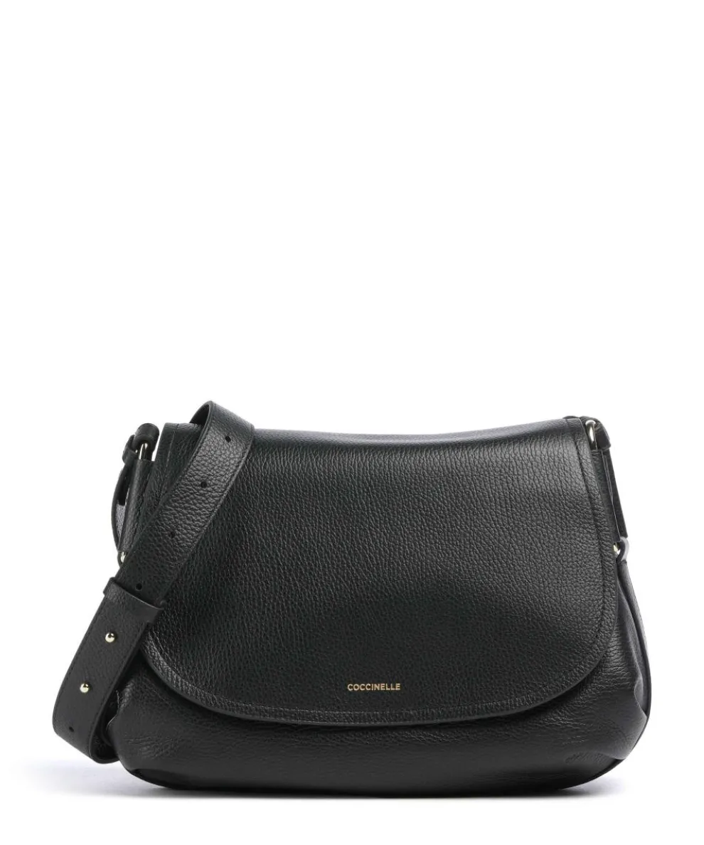 Rebekka Shoulder bag grained cow leather black