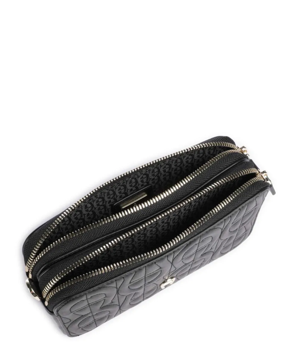 Diadora Phone bag embossed leather black