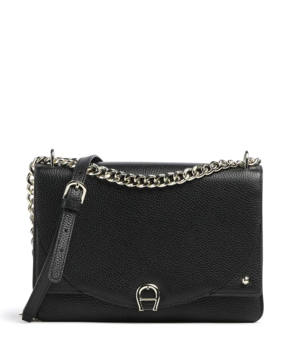 Diadora S Shoulder bag grained cow leather black