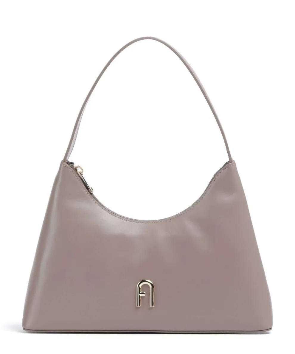Diamante S Shoulder bag leather taupe