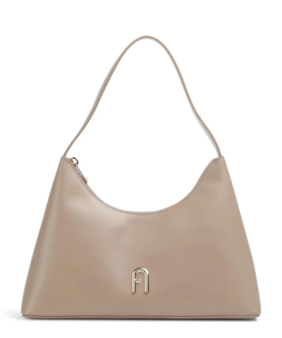 Diamante S Shoulder bag leather taupe