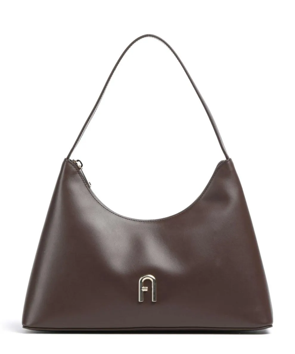 Diamante S Shoulder bag leather dark brown