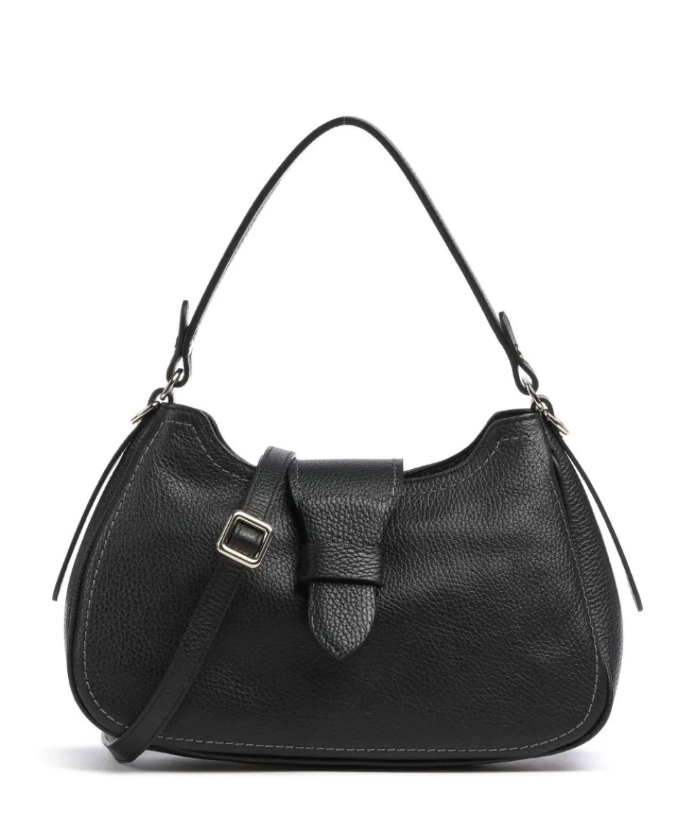 Gondola Hobo bag grained leather black