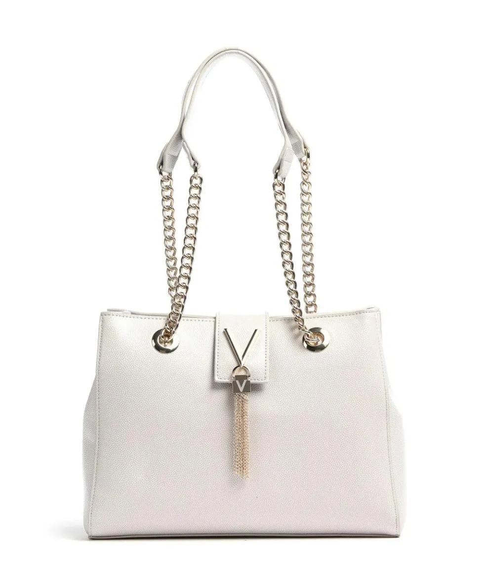 Divina Tote bag imitation leather light grey