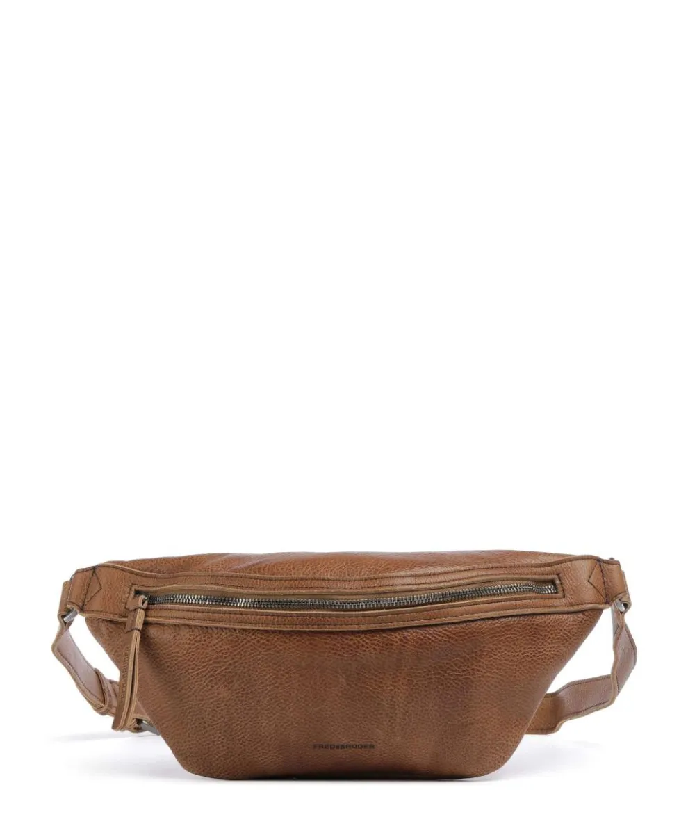 My old Friend Crossbody bag grained leather caramel