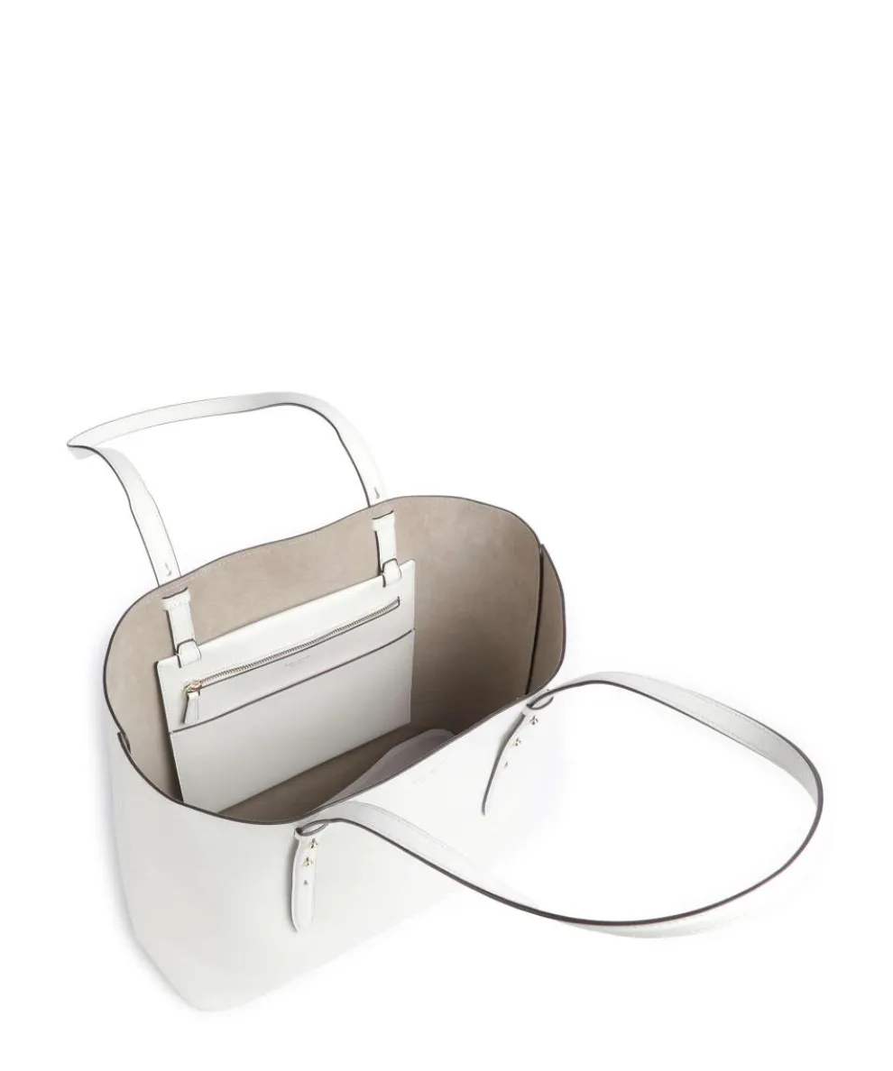 Do It All Large Tote bag fine grain cow leather white