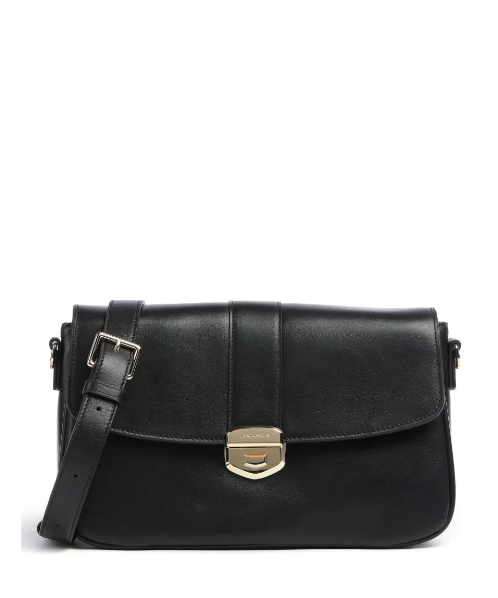 Donna Fia Crossbody bag fine grain cow leather black