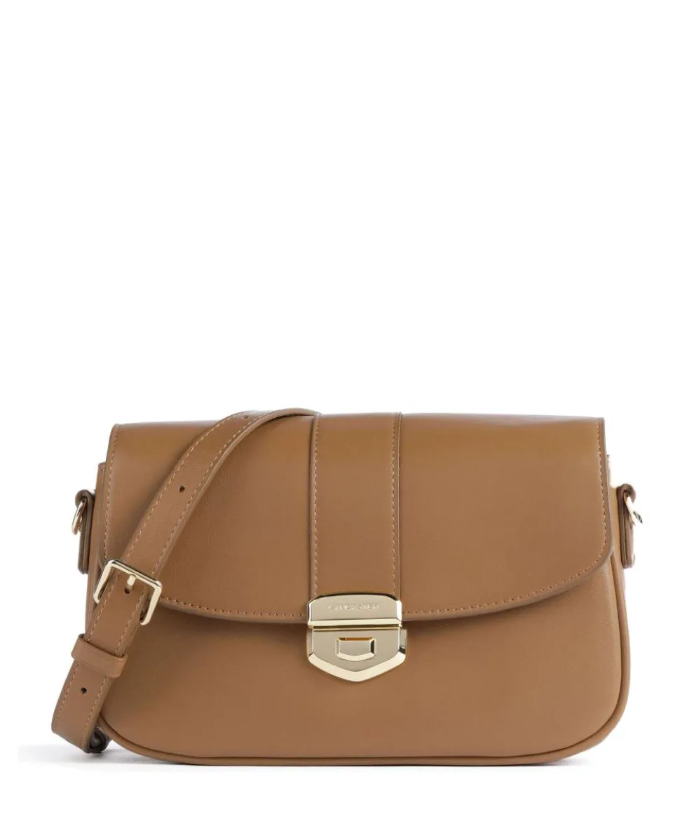 Donna Fia Crossbody bag fine grain cow leather brown