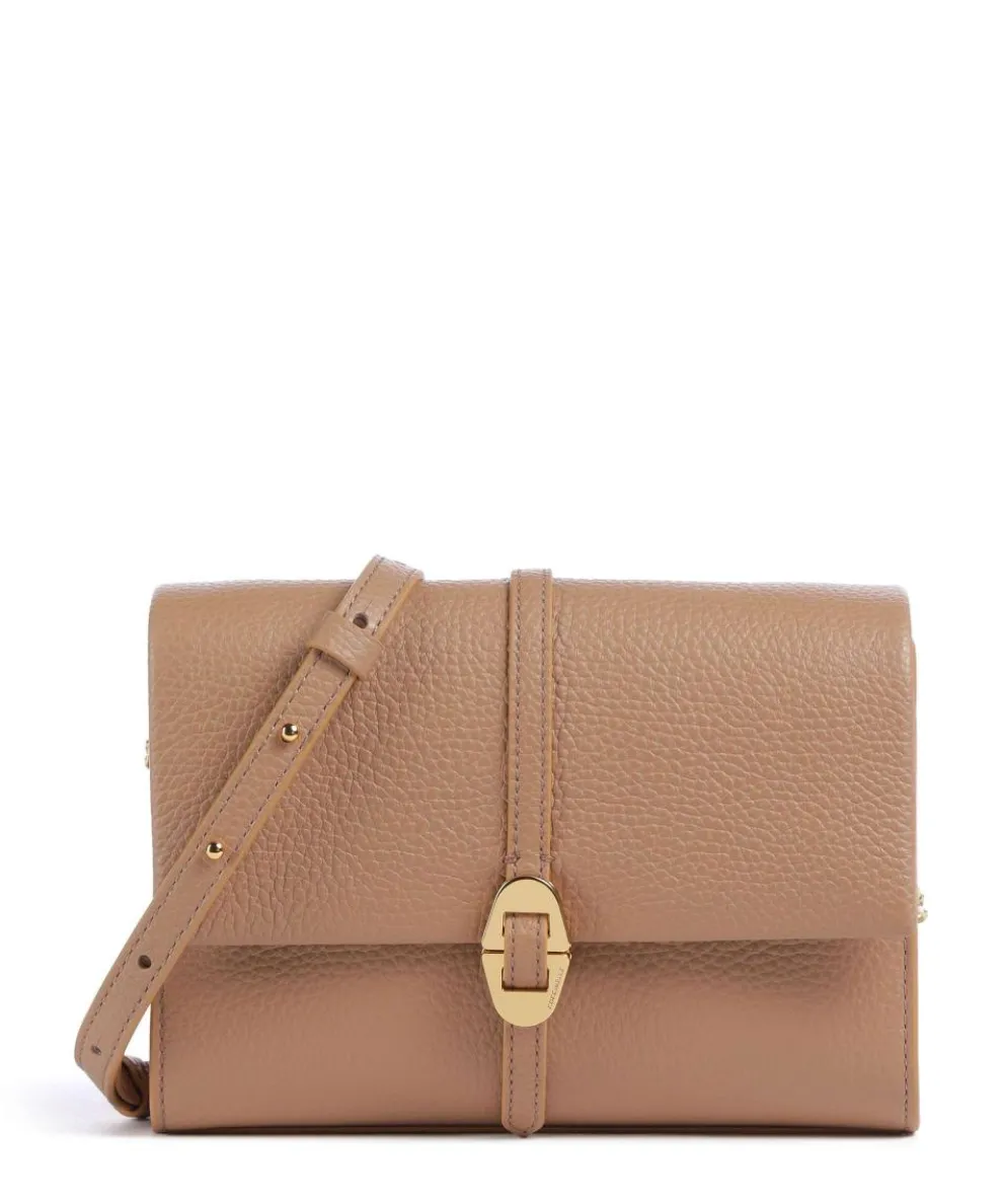 Dorian Crossbody bag grained cow leather light brown