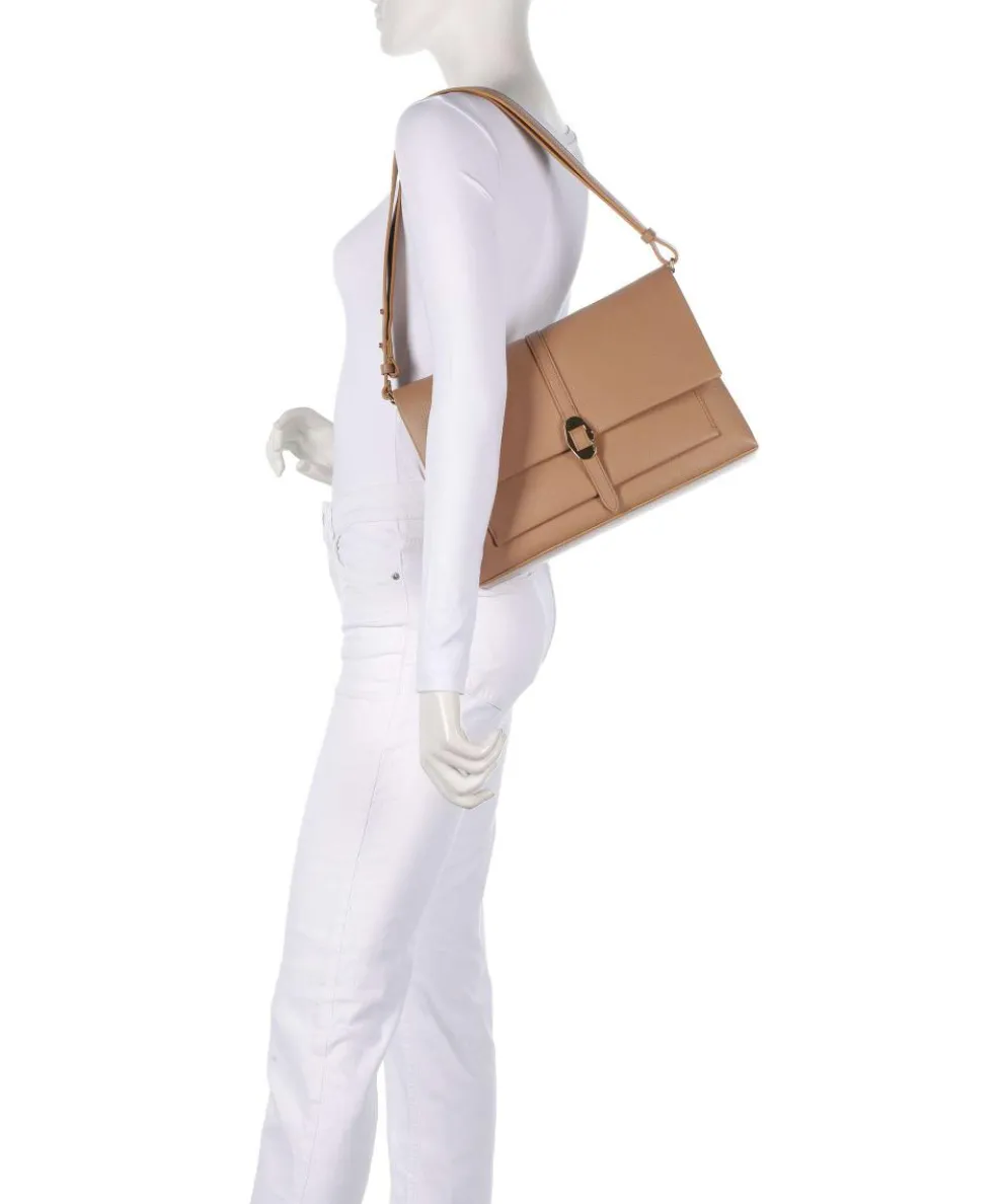 Dorian Shoulder bag grained cow leather light brown