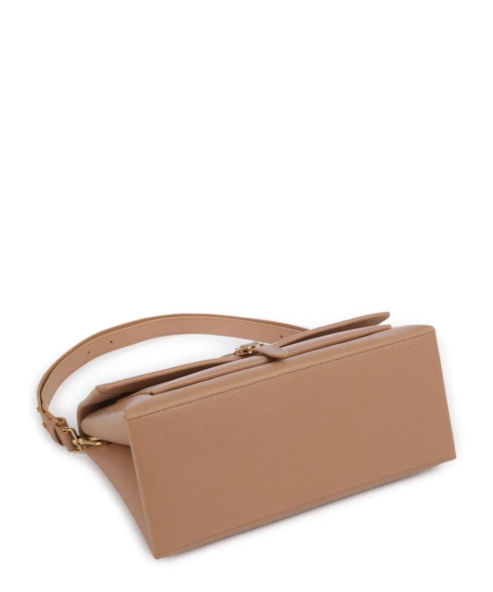 Dorian Shoulder bag grained cow leather light brown
