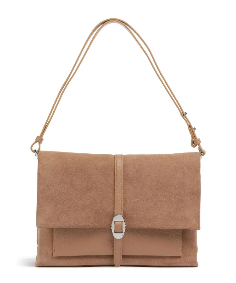 Dorian Shoulder bag brushed cow leather light brown