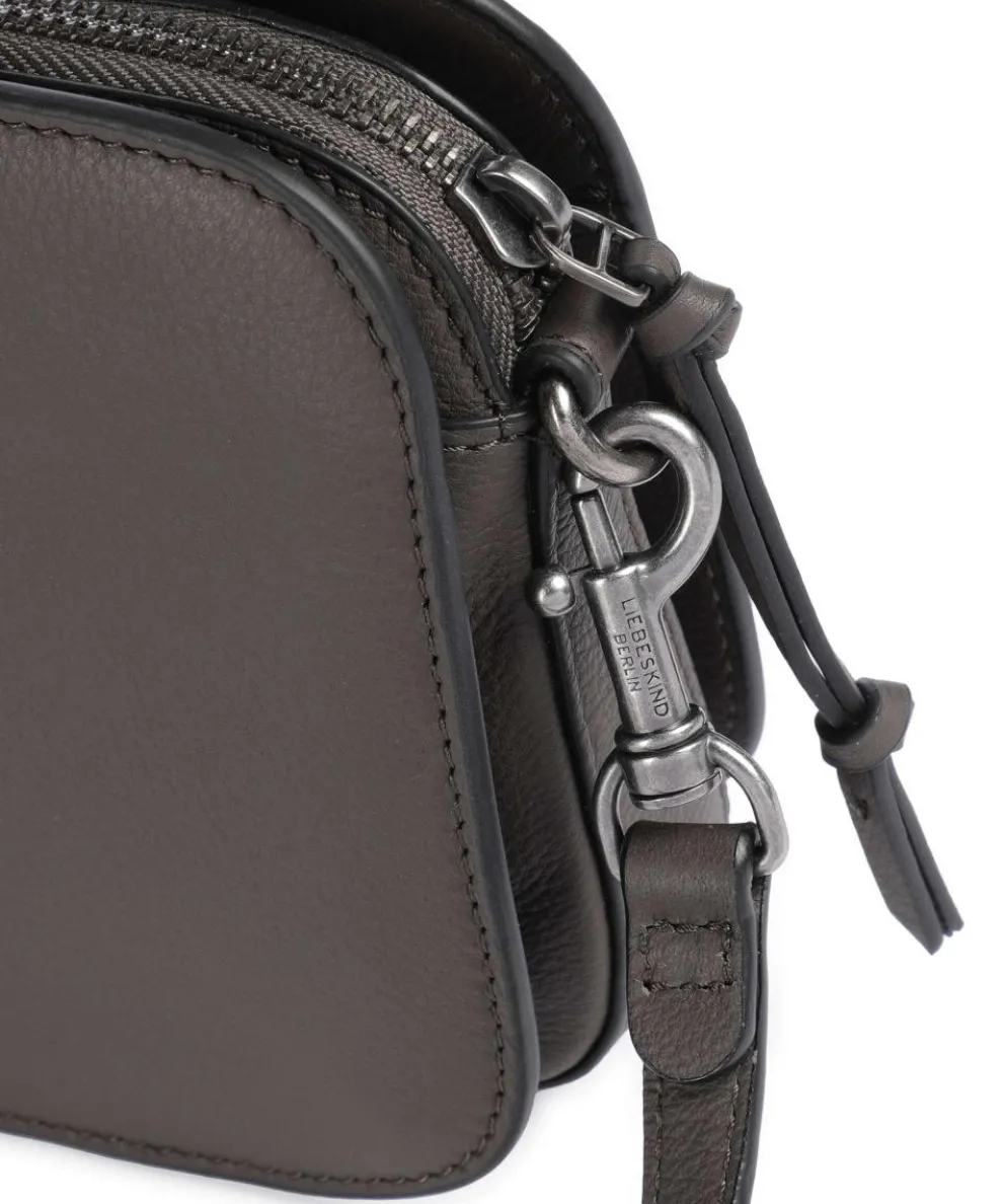 Harris Luka Crossbody bag grained leather taupe