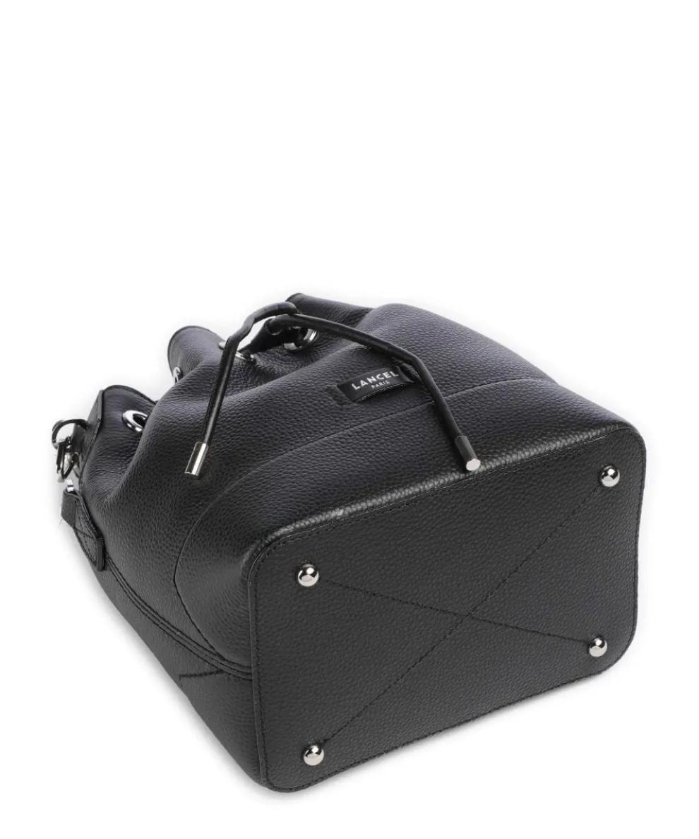 Ninon S Bucket bag grained cow leather black