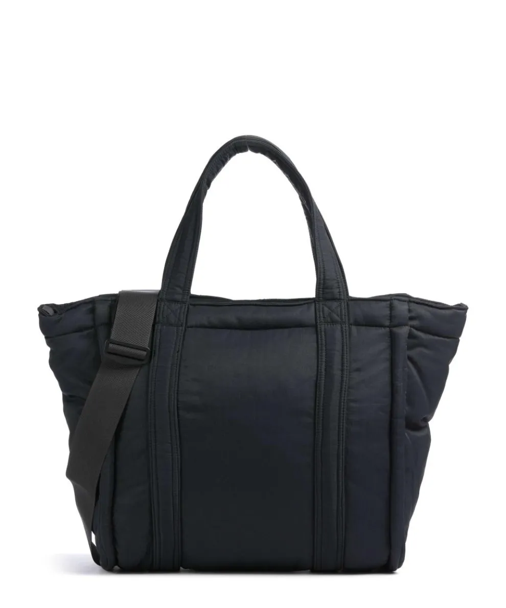 Curve L Tote bag 16″ recycled nylon black