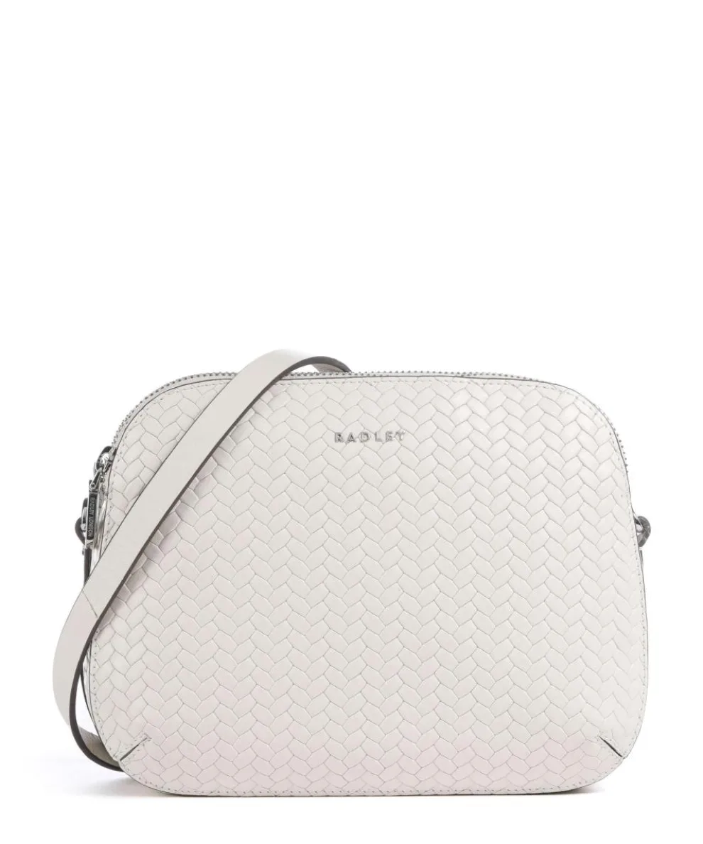 Dukes Place Crossbody bag embossed cow leather, fine grain cow leather ivory