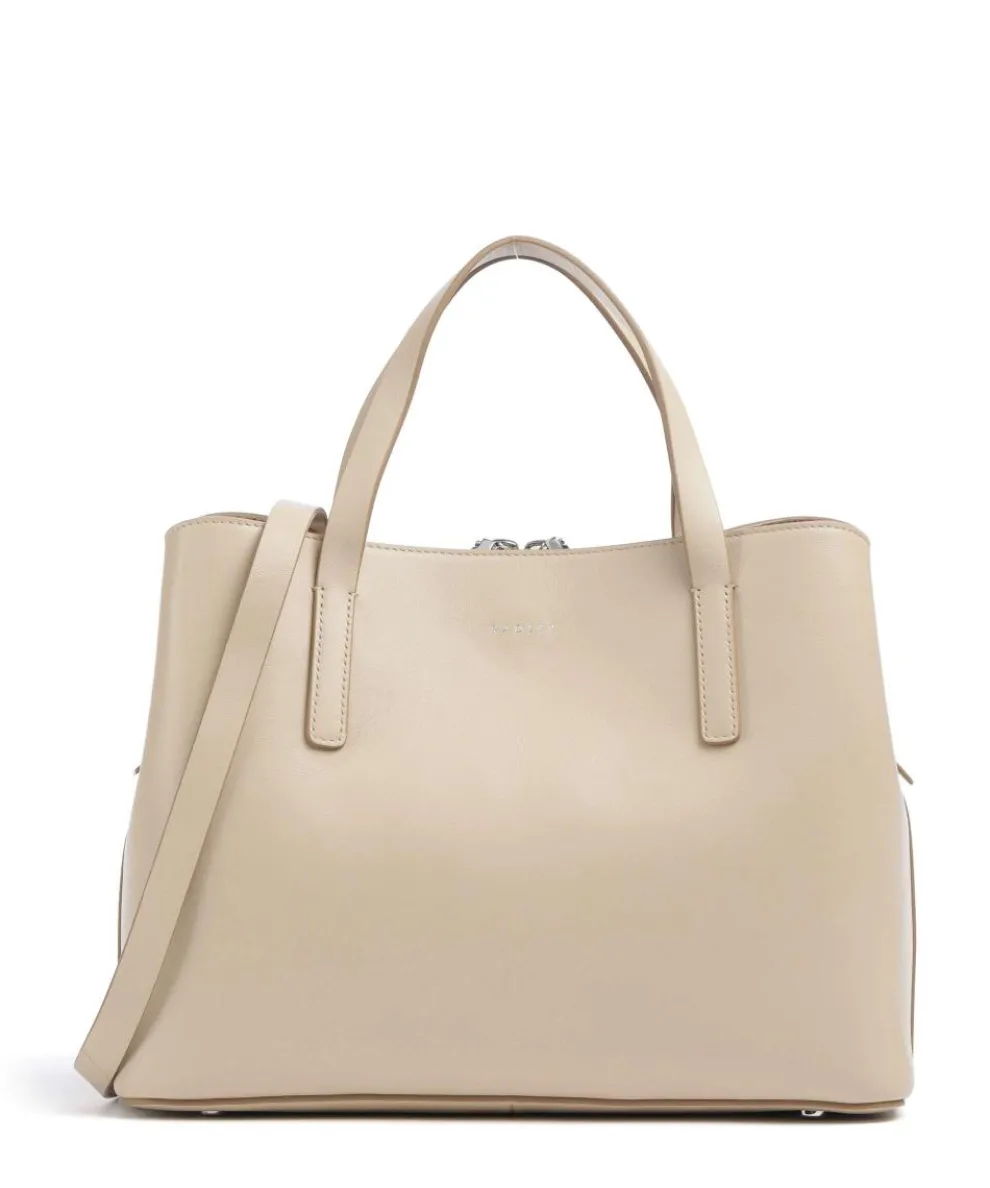 Dukes Place Handbag fine grain cow leather beige