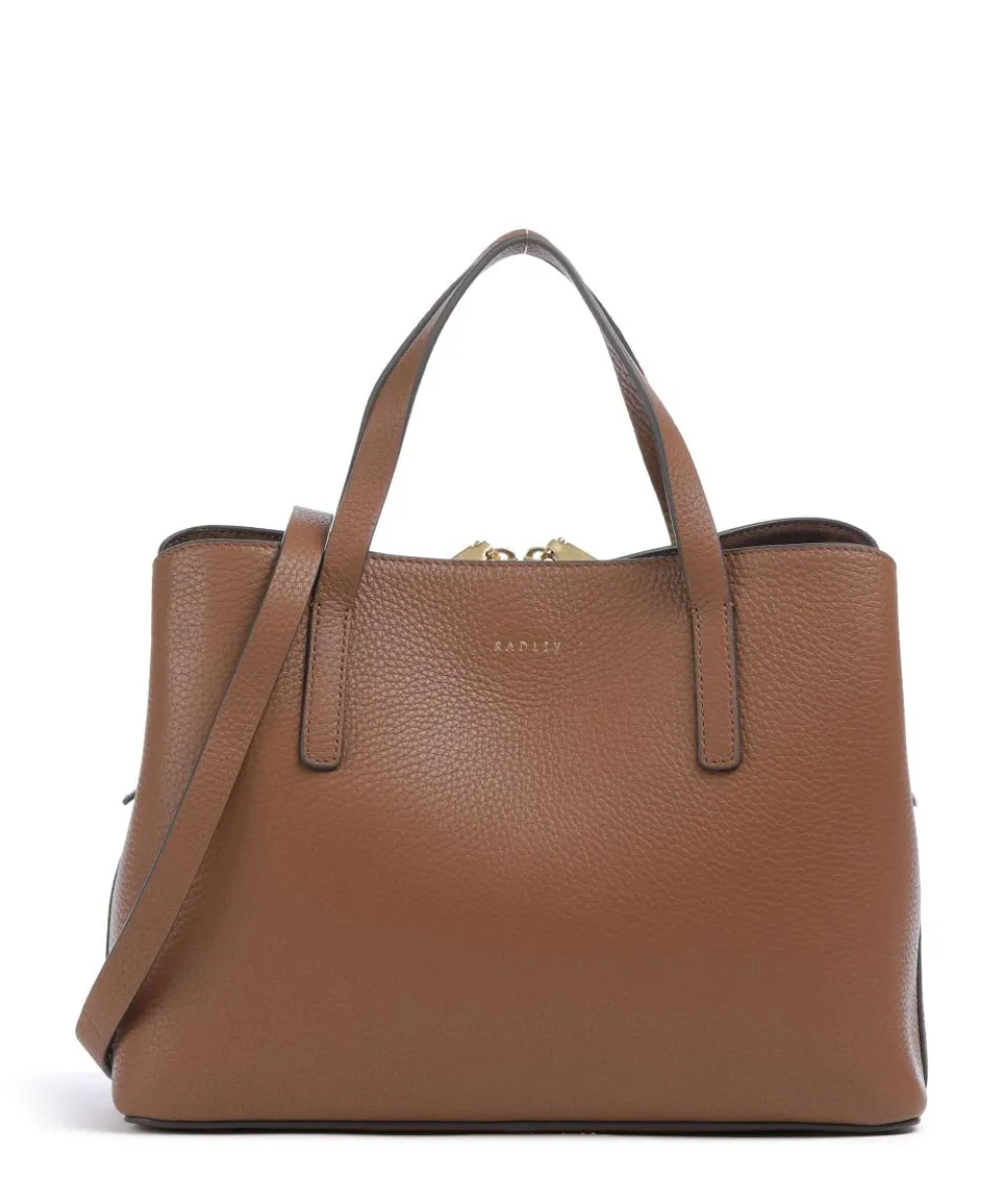 Dukes Place Handbag grained leather brown