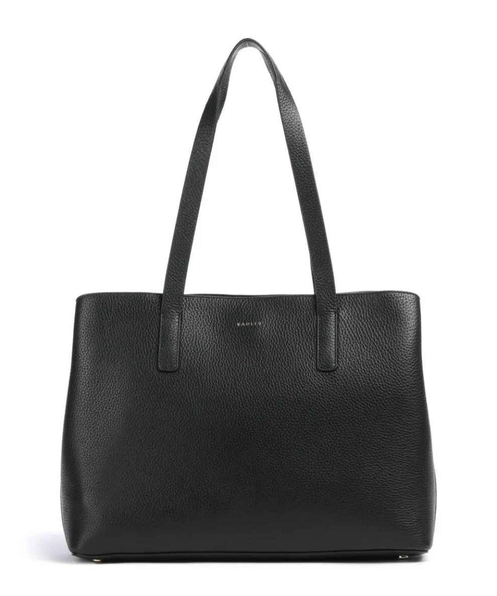 Dukes Place Tote bag grained cow leather black