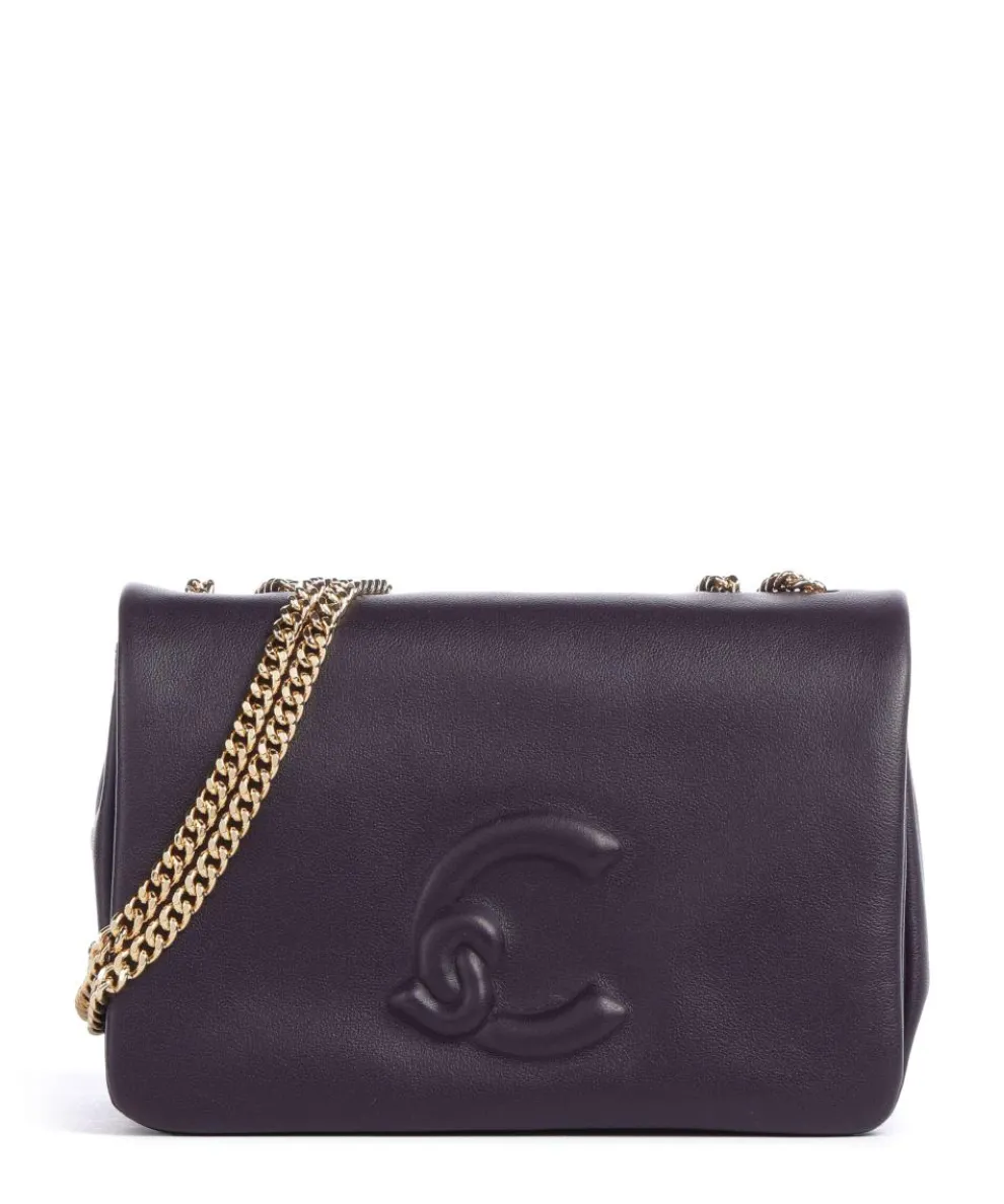 Dulse Shoulder bag fine grain cow leather plum