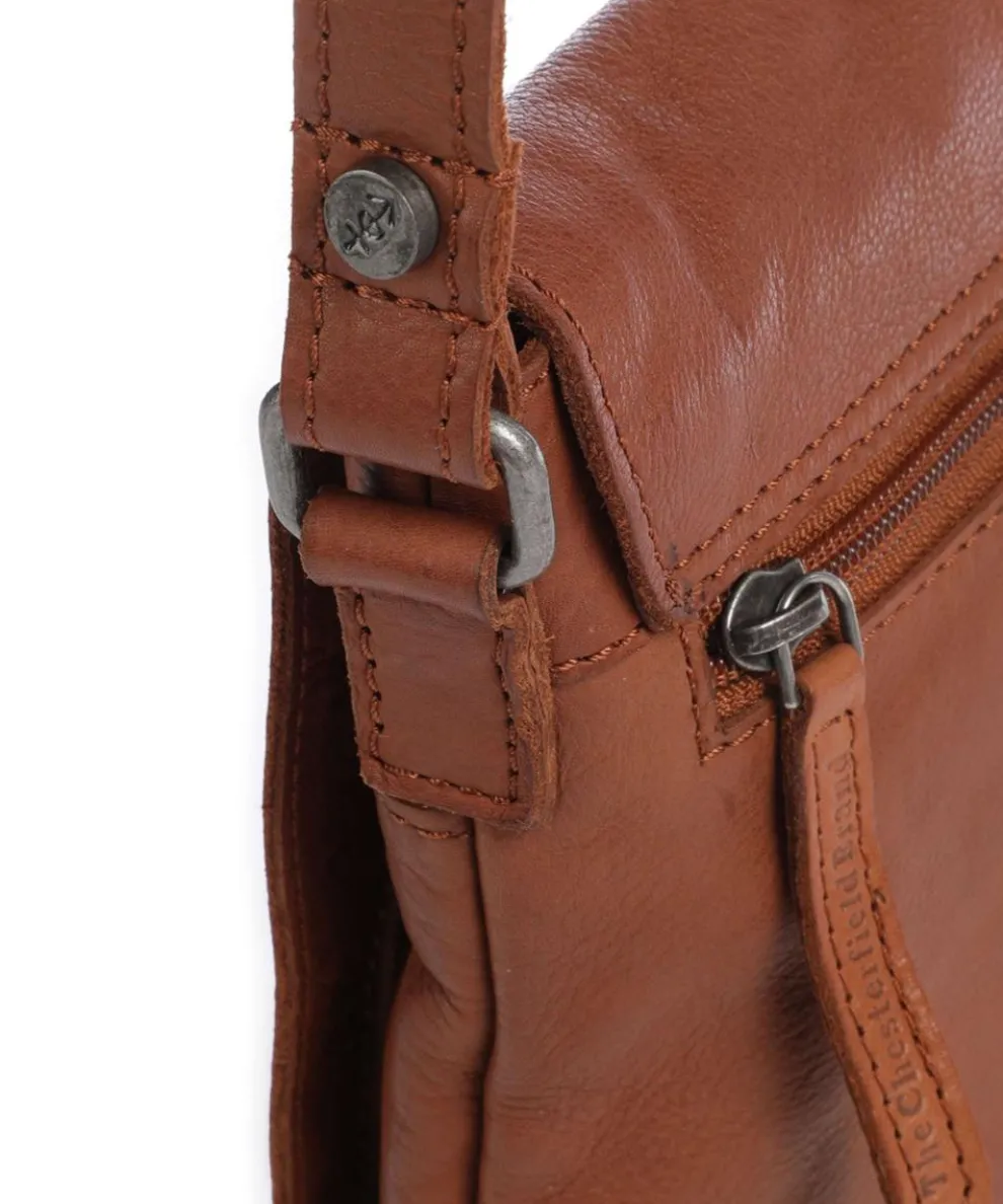 Duncan Crossbody bag fine grain cow leather cognac