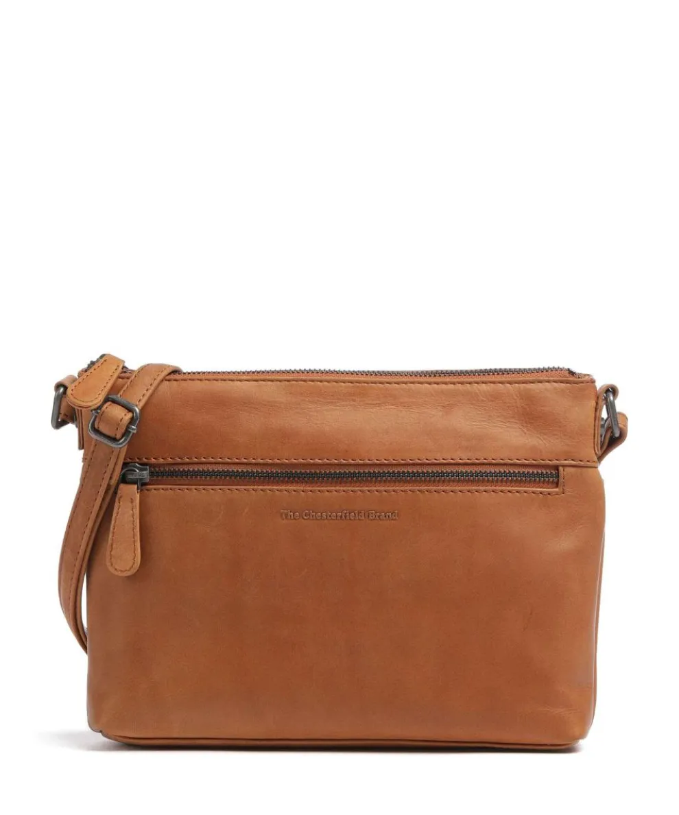 Durban Crossbody bag pull-up cow leather cognac