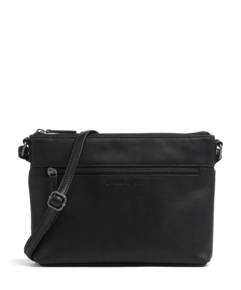 Durban Crossbody bag pull-up cow leather black