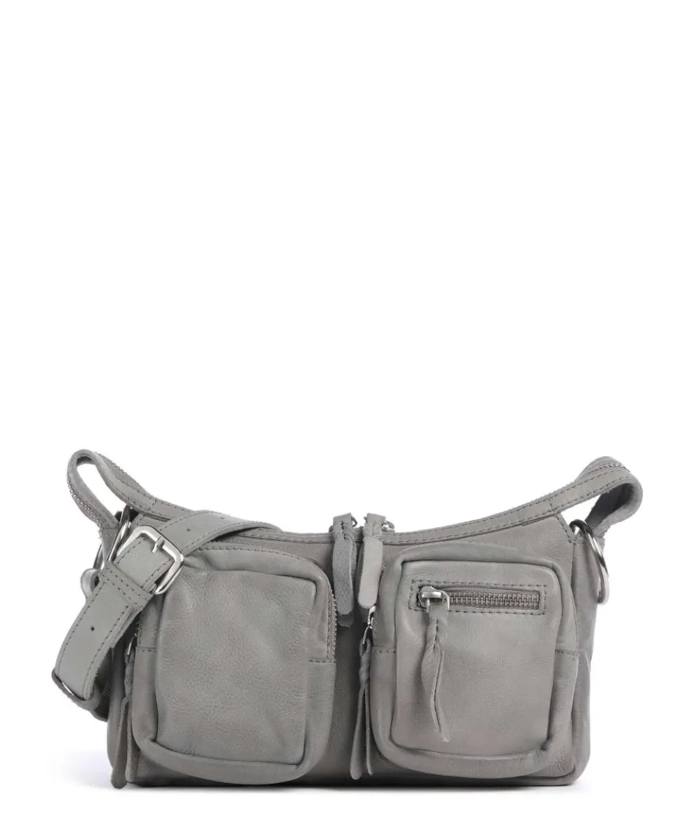 Salvatorianerplatz 4 Shoulder bag grained cow leather grey