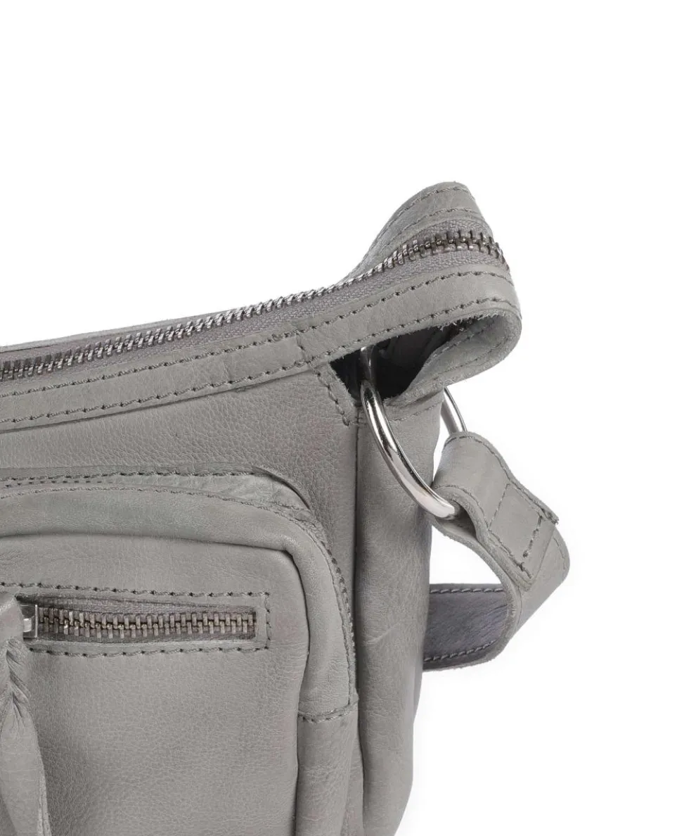 Salvatorianerplatz 4 Shoulder bag grained cow leather grey