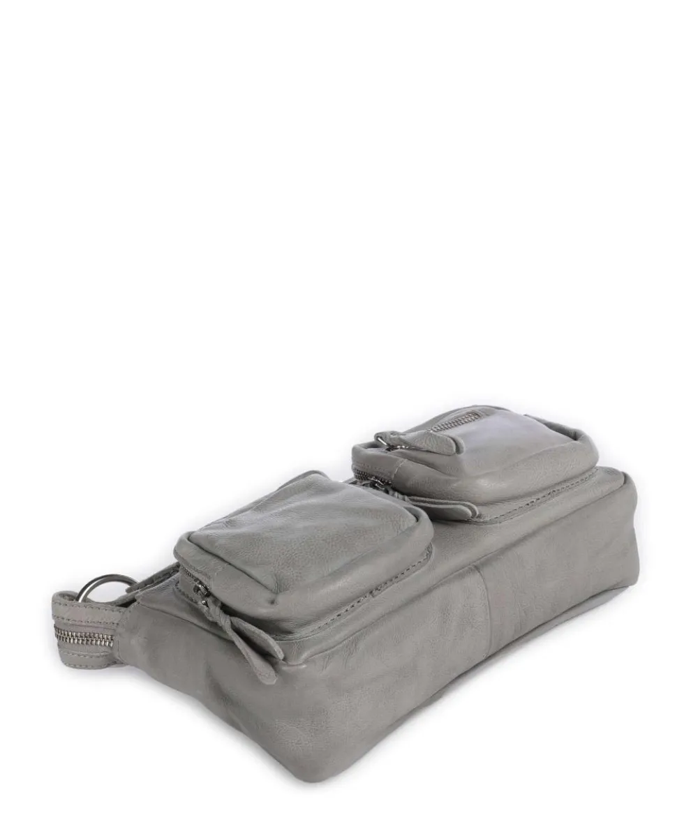 Salvatorianerplatz 4 Shoulder bag grained cow leather grey