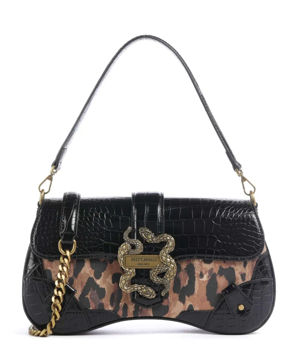 Iconic Snakes Shoulder bag imitation leather black