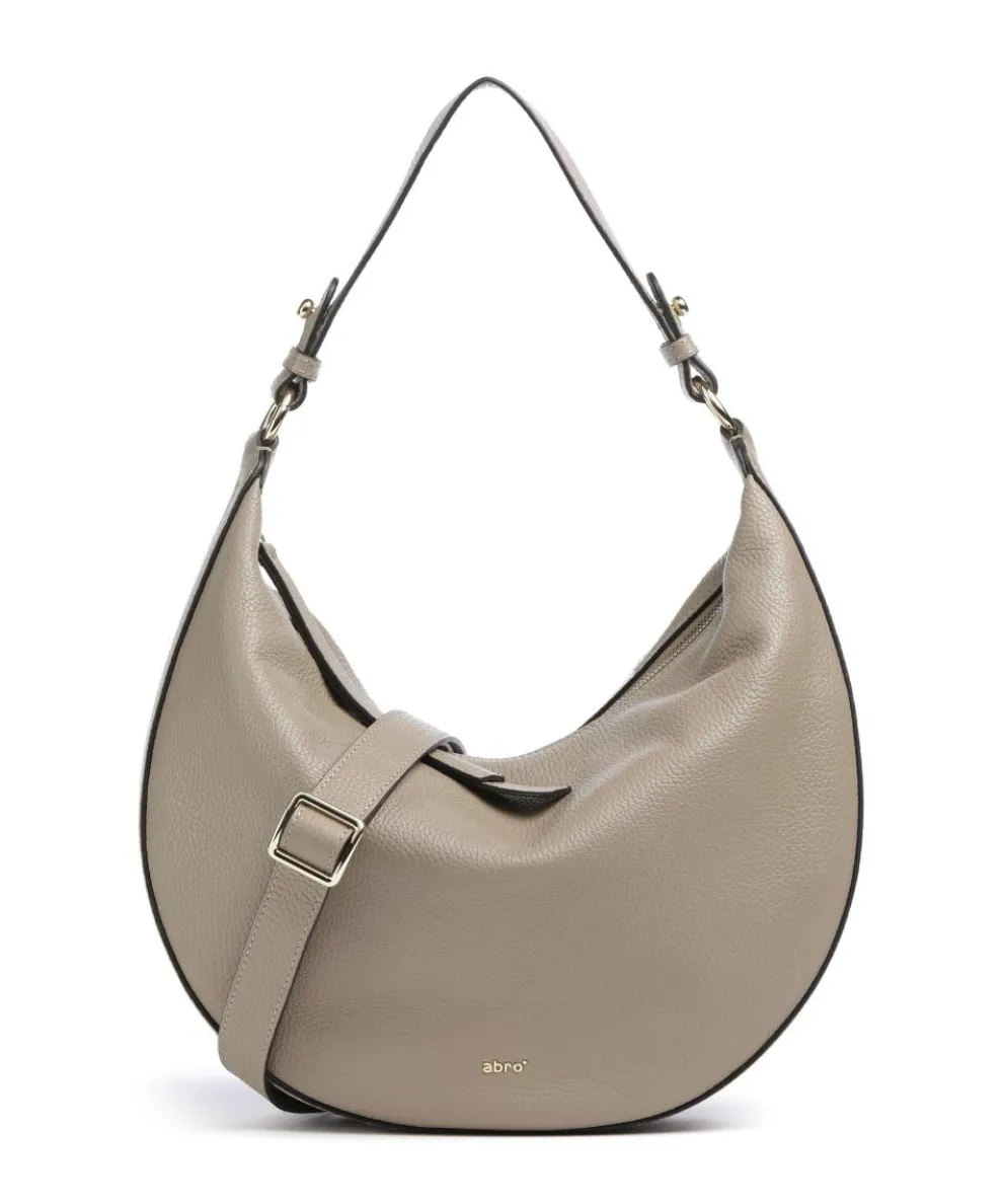 Adria Lulu Small Hobo bag grained leather beige