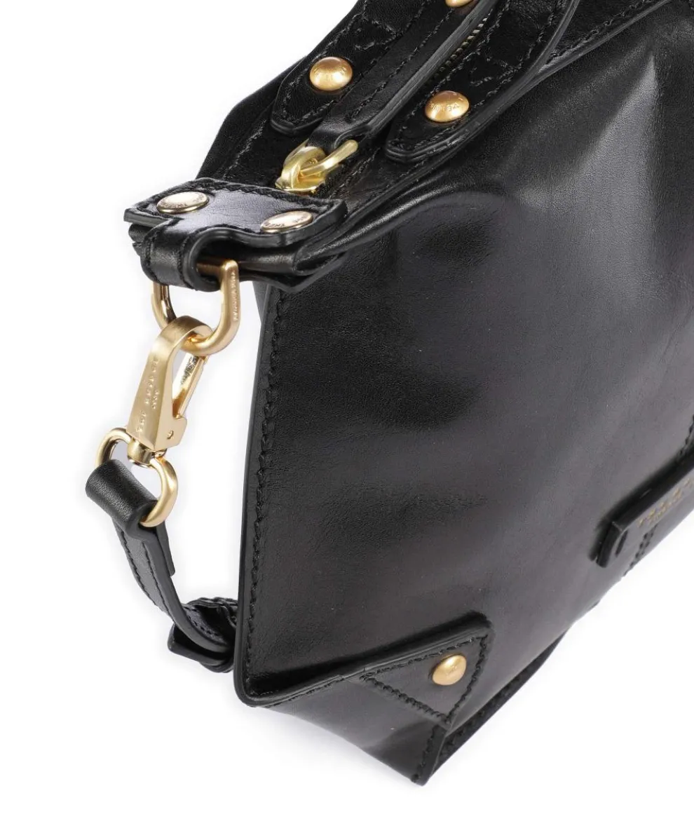Unica Crossbody bag fine grain cow leather black